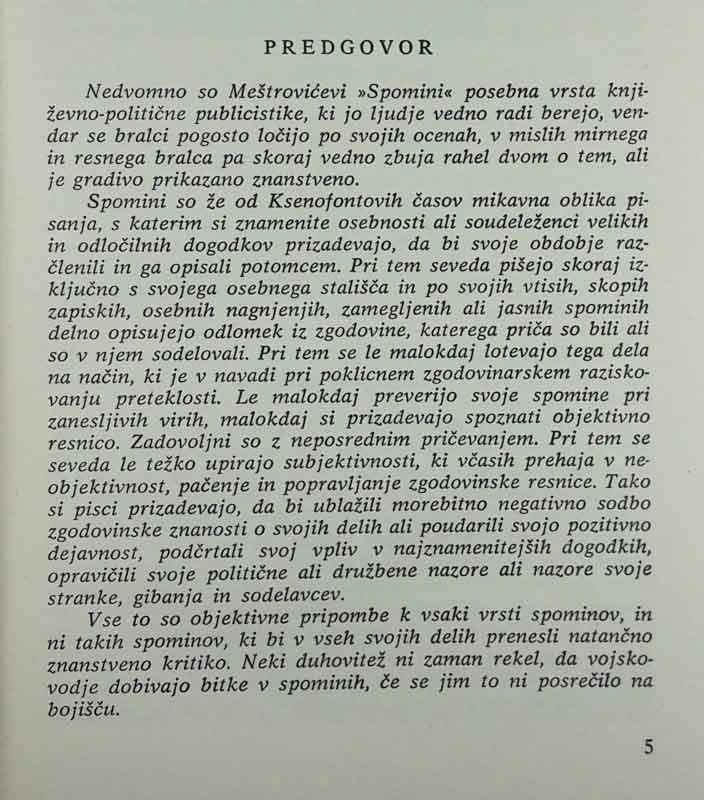 SPOMINI, Ivan Meštrović