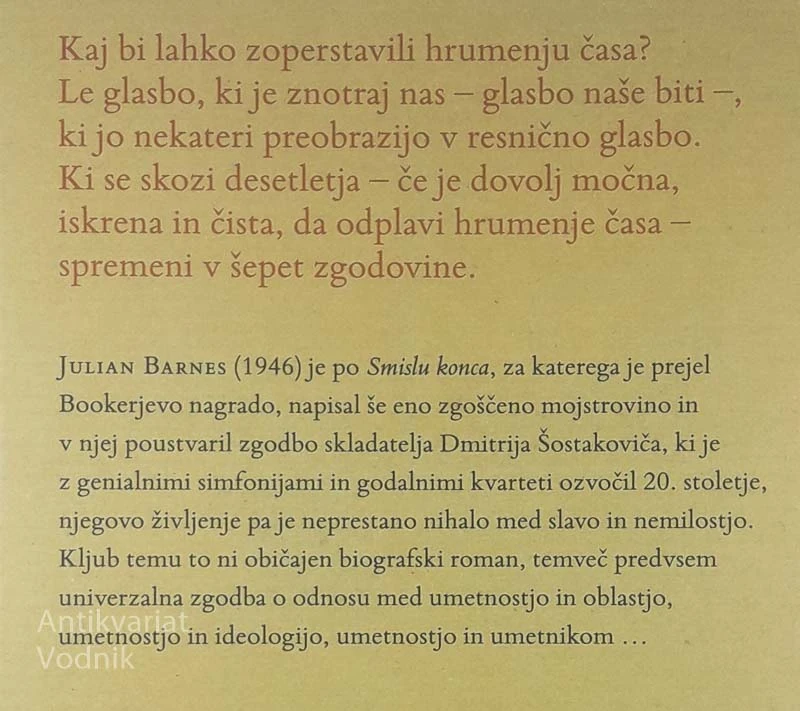 HRUMENJE ČASA, Julian Barnes