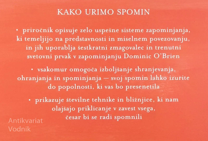 KAKO URIMO SPOMIN, Dominic O’Brien