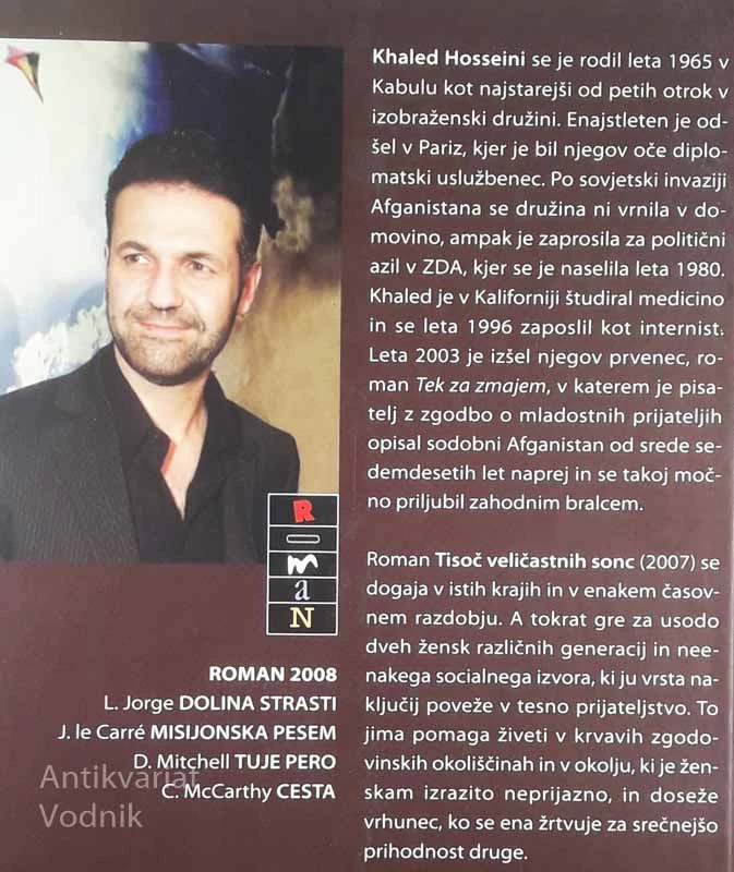 TISOČ VELIČASTNIH SONC, Khaled Hosseini