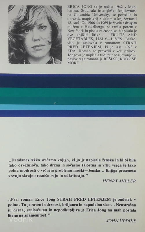 STRAH PRED LETENJEM, Erica Jong