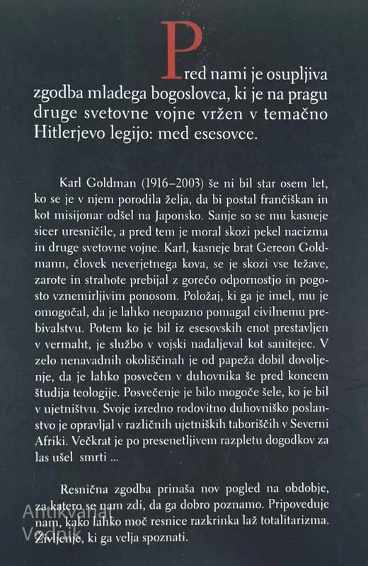 FRANČIŠKAN V SS-U; RESNIČNA ZGODBA, Gereon Goldmann