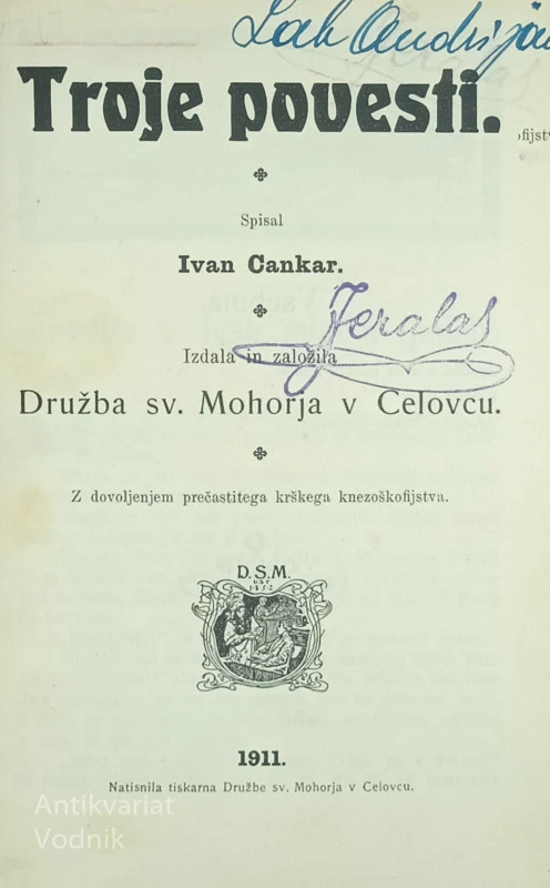 TROJE POVESTI, Ivan Cankar