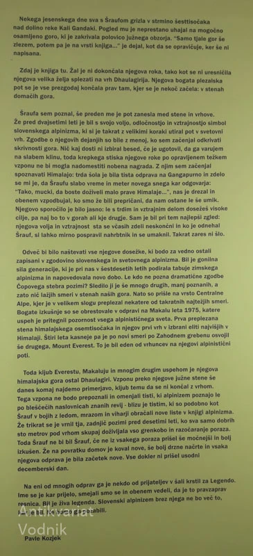 VELIKI DNEVI, Stane Belak – Šrauf