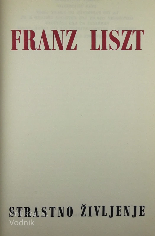FRANZ LISZT: STRASTNO ŽIVLJENJE, Jean Rousselot