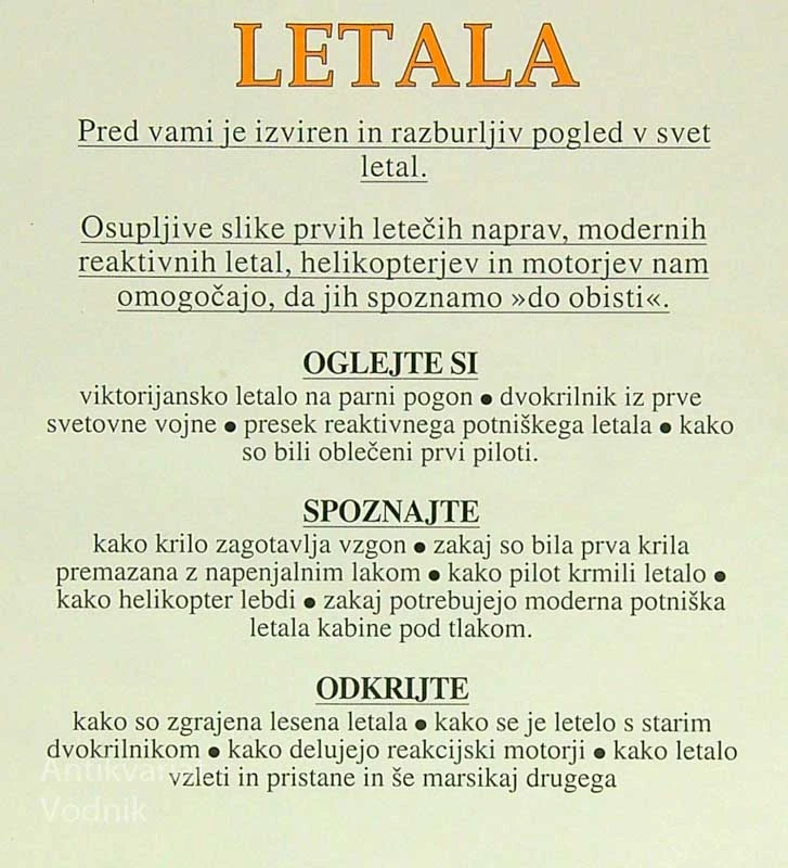 LETALA, SVET OKROG NAS