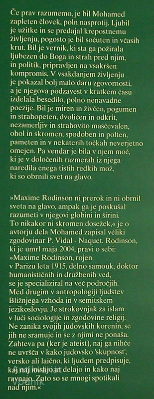 MOHAMED, Maxime Rodinson