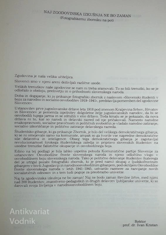 Slovenski študenti v boju za narodno in socialno osvoboditev 1919-41, Ana Benedič