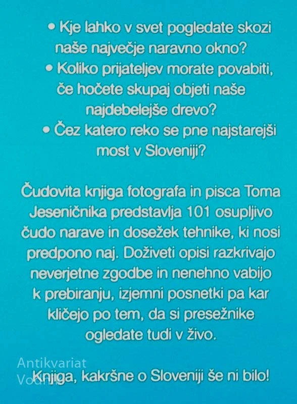 SLOVENIJA V PRESEŽNIKIH, Tomo Jeseničnik