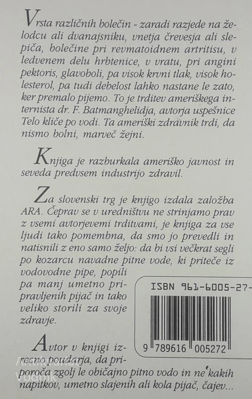 TELO KLIČE PO VODI, Fereydoon Batmanghelidj