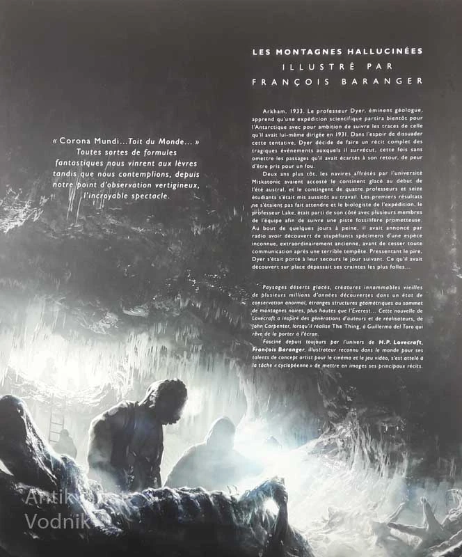 LES MONTAGNES HALLUCINEES, Lovecraft in Baranger