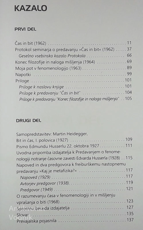 O STVARI MIŠLJENJA, Martin Heidegger