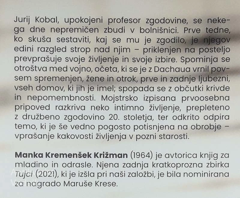 JURIJ KOBAL GRE JUTRI DOMOV, Manka Kremenšek Križman