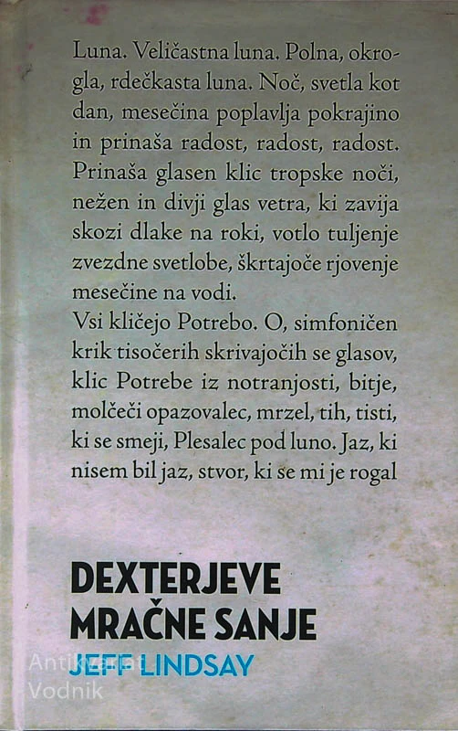 DEXTERJEVE MRAČNE SANJE, Jeff Lindsay