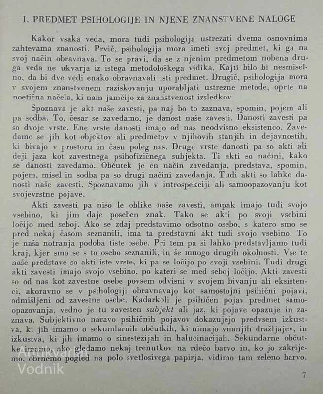 OSNOVE OBČE PSIHOLOGIJE, Mihajlo Rostohar