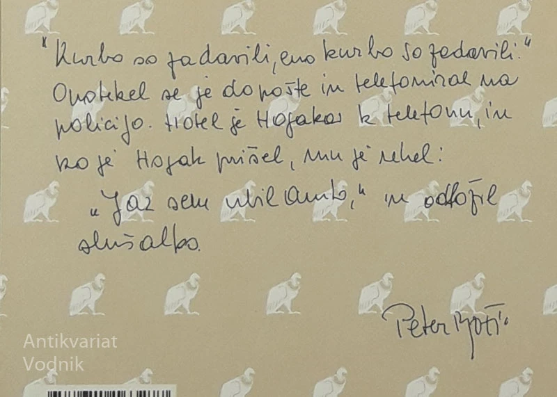 IZVEN / JAZ SEM UBIL ANITO, Peter Božič