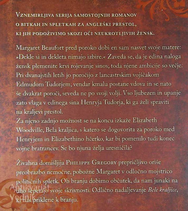 RDEČA KRALJICA, Philippa Gregory