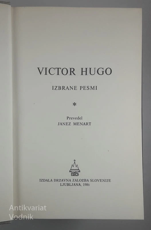 IZBRANE PESMI, Victor Hugo