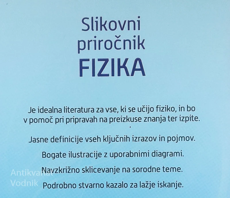 SLIKOVNI PRIROČNIK; FIZIKA