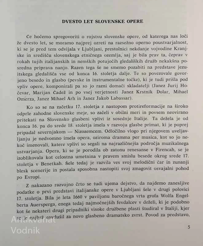 DVESTO LET SLOVENSKE OPERE, Jože Sivec