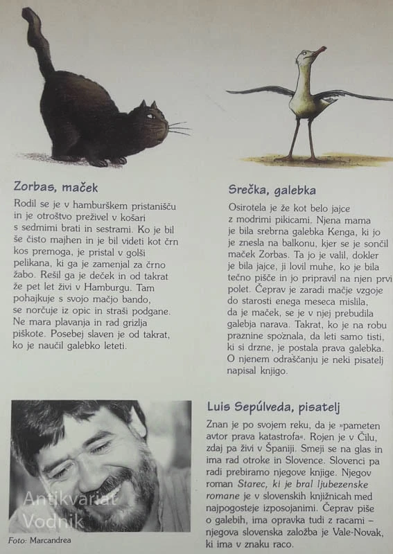 ZGODBA O MAČKU, KI JE NAUČIL GALEBKO LETETI, Luis Sepúlveda