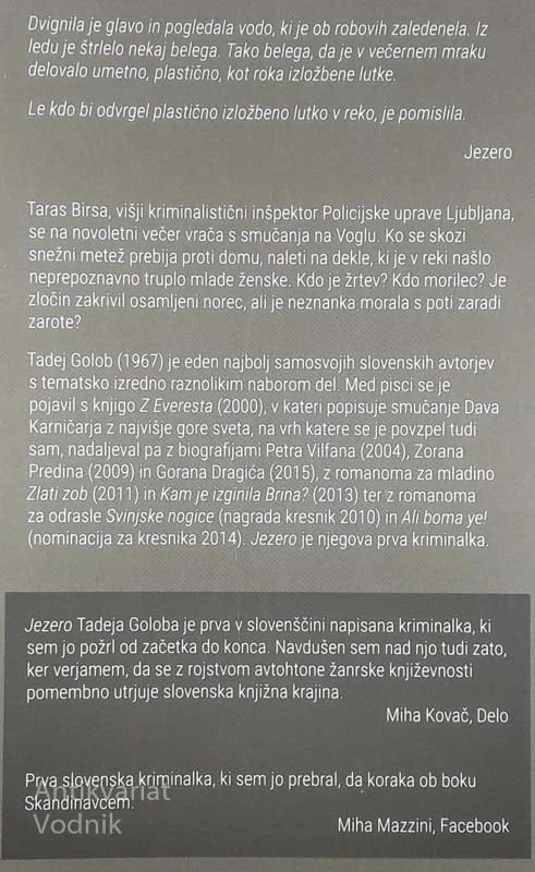 JEZERO, Tadej Golob