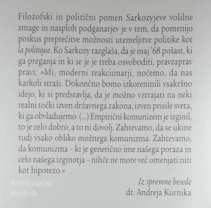 IME ČESA JE SARKOZY?, Alain Badiou