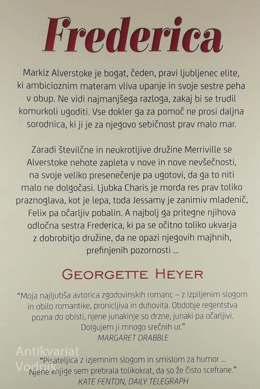 FREDERICA, Georgette Heyer