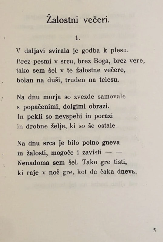 VEČERNA PESMARICA, Pavel Golia