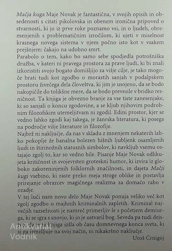 MAČJA KUGA, Maja novak