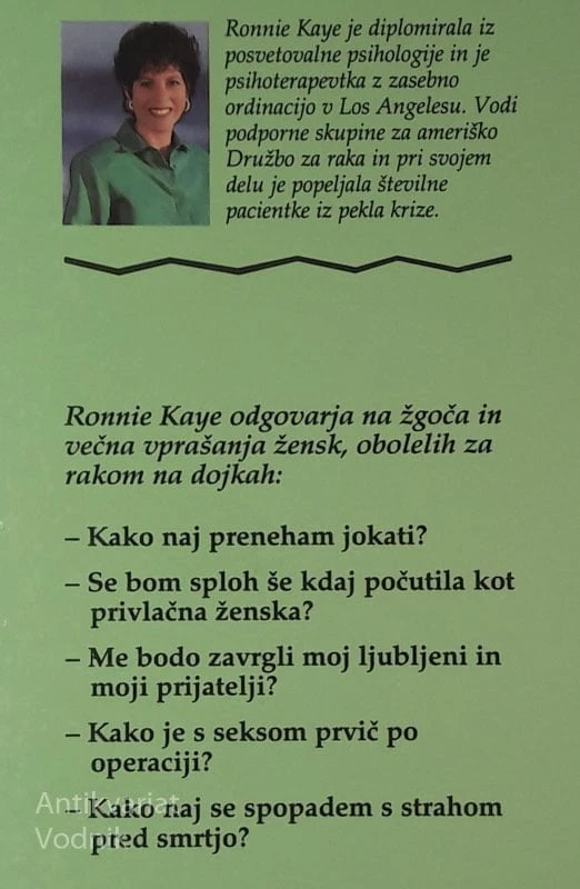 Dober dan, življenje! Ronnie Kaye (ženske po operaciji na dojkah)