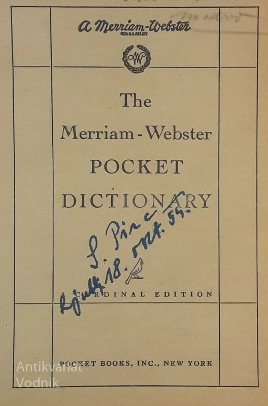 THE MERRIAM WEBSTER POCKET DICTIONARY