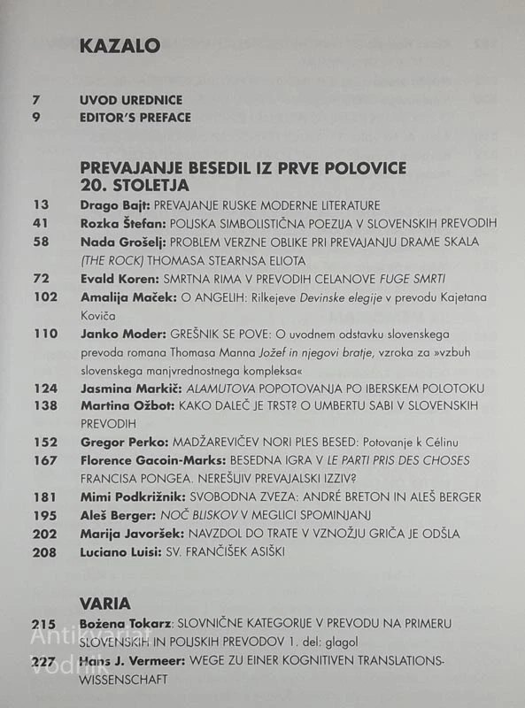 PREVAJANJE BESEDIL IZ PRVE POLOVICE 20. STOLETJA, Martina Ožbot