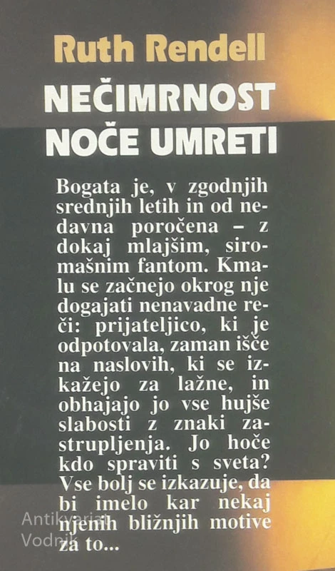 NEČIMRNOST NOČE UMRETI, Ruth Rendell