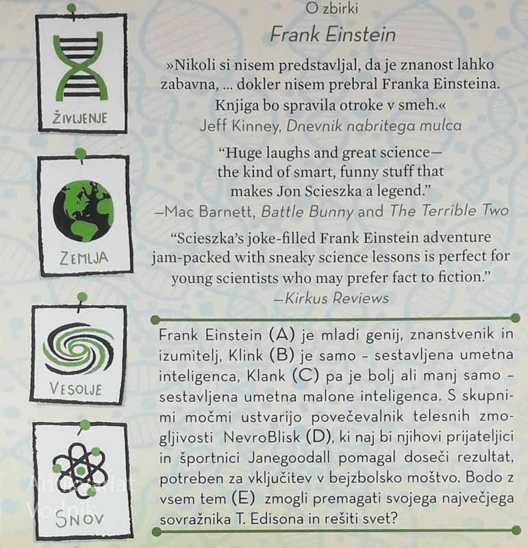 FRANK EINSTEIN IN HIPEREVOLUTION, Jon Scieszka (ilustriral Brian Biggs)