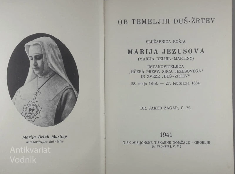 OB TEMELJIH DUŠ – Žrtev Marija Jezusova Dr.Jakob Žagar