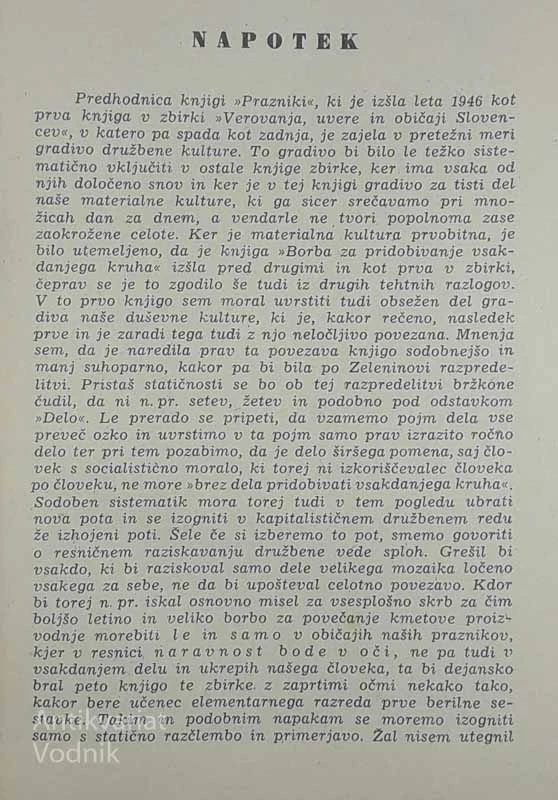 VEROVANJA UVERE OBIČAJI SLOVENCEV, Vinko Möderndorfer