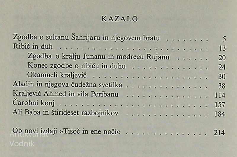 TISOČ IN ENA NOČ