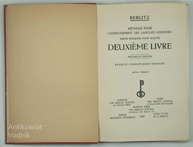 DEUXIEME LIVRE, Berlitz