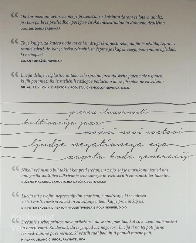 HEROJI; ODGOVORNO DUHOVNI VS. DUHOVNO UDOBNI, Lucija Mulej Mlakar