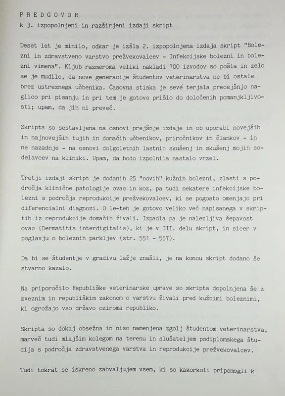 BOLEZNI IN ZDRAVSTVENO VARSTVO PREŽVEKOVALCEV 2.del, Vlado Gregorović