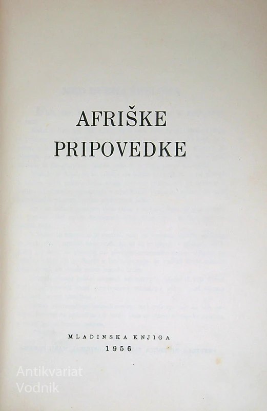 AFRIŠKE PRIPOVEDKE