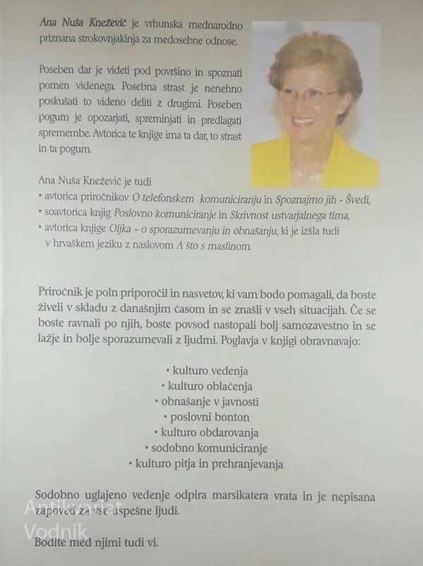 SE ZNAMO OBNAŠATI?, Ana Nuša Kneževič
