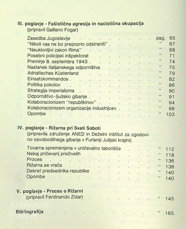 OD FAŠISTIČNEGA ŠKVADRIZMA DO POKOLOV V RIŽARNI