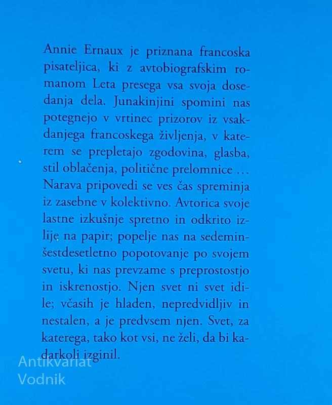 LETA, Annie Ernaux