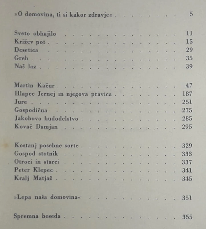 POVESTI IN ČRTICE, Ivan Cankar