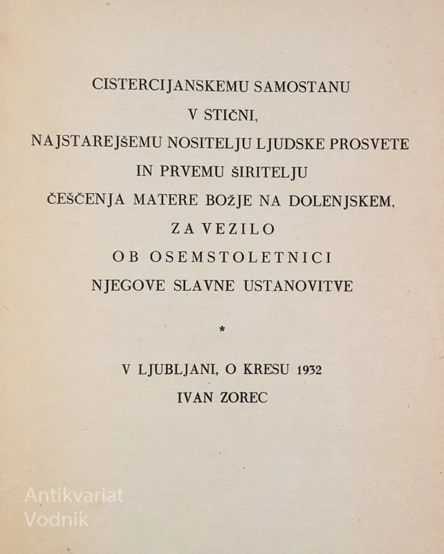BELI MENIHI, povest iz prve polovice XII. stol., Ivan Zorec