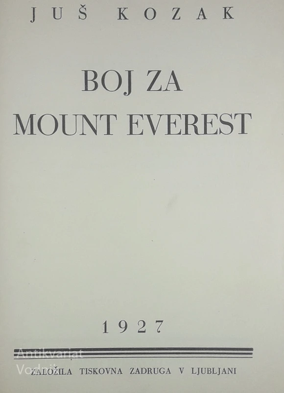 BOJ ZA MOUNT EVEREST, Juš Kozak