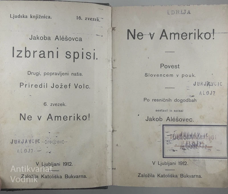 NE V AMERIKO!, Jakob Alešovc