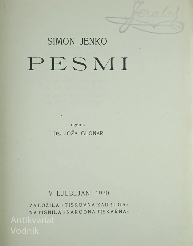 PESMI, Simon Jenko